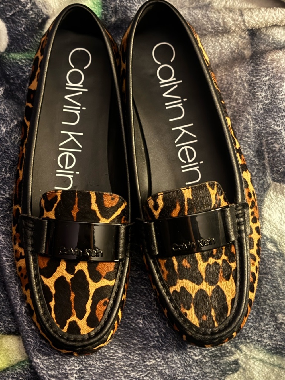 Calvin Klein Leopard Lisette loafers